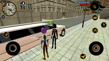 Thanos Stickman jetpack Crime Simulator capture d'écran 3