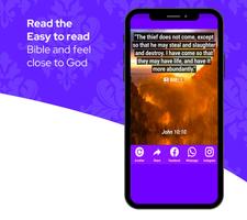 The Easy to Read Bible App captura de pantalla 3