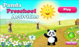 Panda Preschool Activities - 3 Affiche