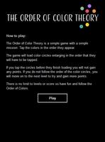 The Order of Color Theory 海報