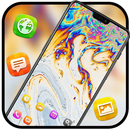 Colorful Marble Texture theme Rainbow Color-APK