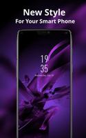 Colorful theme | gentle purple abstract wallpaper پوسٹر