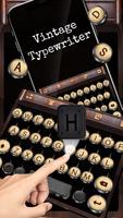 Classic Typewriter Keyboard Theme Affiche