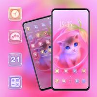 Pink Cute Kitty Ekran Görüntüsü 2