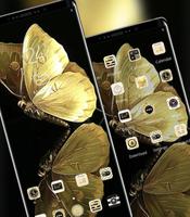 Golden Shining Noble Butterfly Theme скриншот 1