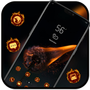 Fire Dandelion Flower theme dark bright APK