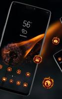 Fire Dandelion Flower theme dark bright screenshot 2