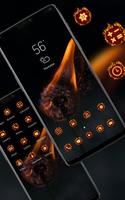 Fire Dandelion Flower theme dark bright screenshot 3