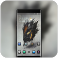 Theme for black animals demon artwork wallpaper