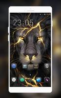 Lightning lion theme| Meizu X8 Classic wallpaper poster