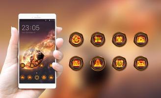 Samsung Galaxy S9 launcher | Fire stone theme syot layar 3