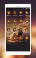 Samsung Galaxy S9 launcher | Fire stone theme اسکرین شاٹ 1