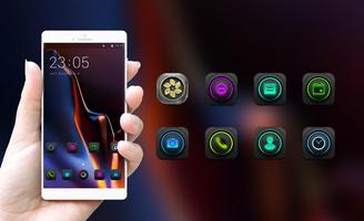 Theme for One Plus 6T Classic glass launcher syot layar 3