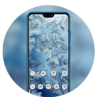 Icy feathers theme \ huawei p smart wallpaper icon