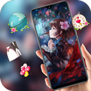 Beautiful anime girl butterfly APK