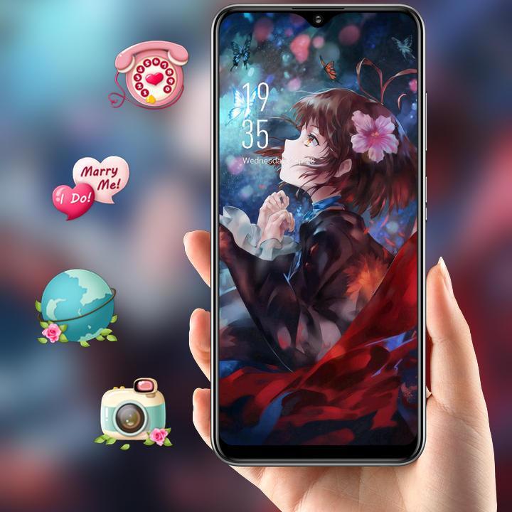 Beautiful Anime Girl Butterfly Theme For Android Apk Download