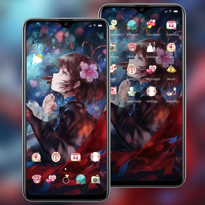 Beautiful Anime Girl Butterfly Theme For Android Apk Download Beautiful Anime Girl Butterfly Theme For Android Apk Download