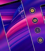Abstract gradient simple pure phone classic theme الملصق