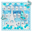 ”Glitter Diamond Butterfly Tower Keyboard Theme