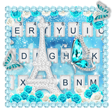 Glitter Diamond Butterfly Tower Keyboard Theme icône