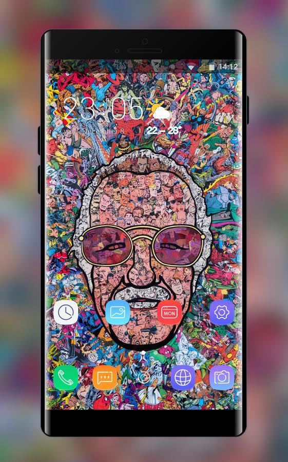 Theme for Father of Superheroes Stan Lee wallpaper APK voor Android Download