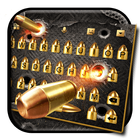 ikon Cool Gun and Bullet Fire Keyboard Theme