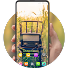 Emotion theme Radio in the wheat field icon