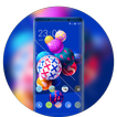 Theme for circle colorful blue model wallpaper