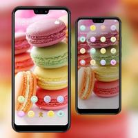 Food theme | bright macaron dessert wallpaper capture d'écran 1