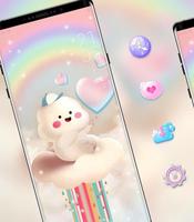 پوستر Dream rainbow cloud love pet theme