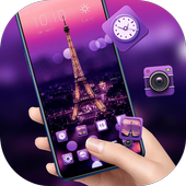 Beauty night Eiffel tower theme /redmi 5A launcher icon
