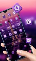 Beauty night Eiffel tower theme /redmi 5A launcher স্ক্রিনশট 3