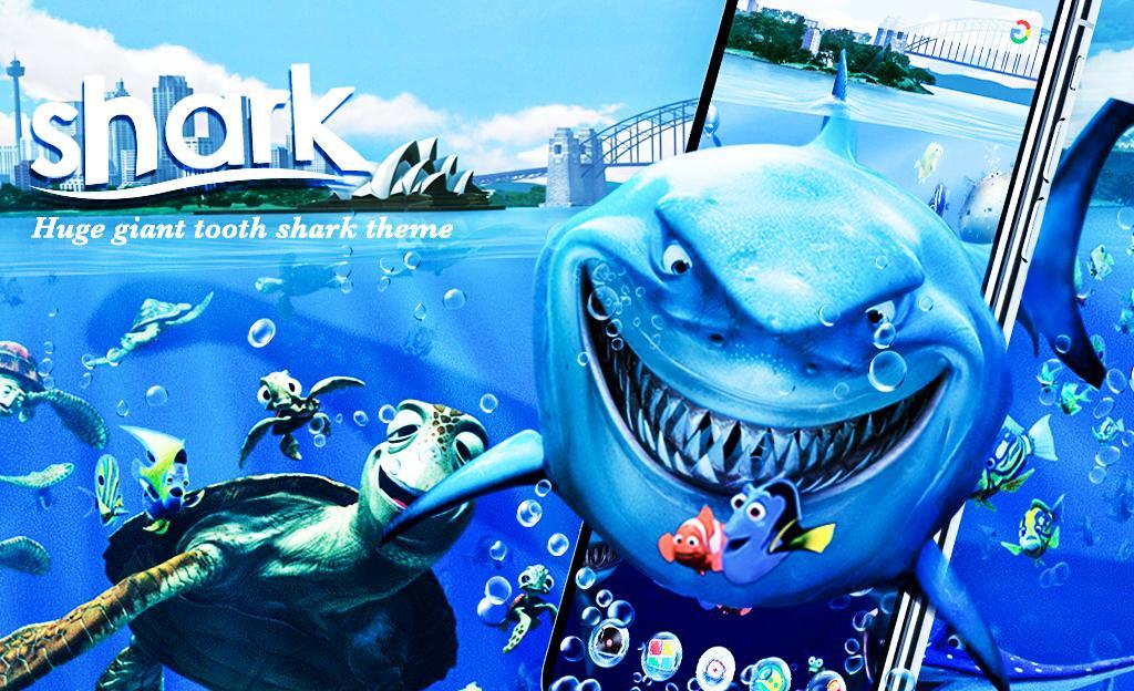 Blue Giant Tooth Shark Theme For Android Apk Download