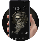 Fashion  White Beard Skull Bone Theme icon