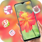 Icona Blooming Flower Bright Sun landscape theme