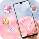 Plant bright sunny pink flower APK