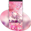 Fantasy shiny pink romantic bear theme APK