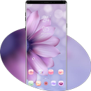 Flower theme | purple softy fresh flower wallpaper-APK