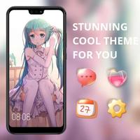 Cute anime girl with scorpion theme Plakat