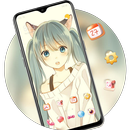 Anime theme | adorable long ha APK