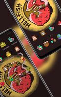 Cartoon hand draw theme red fish monster ảnh chụp màn hình 2