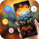 Shiny Golden Beautiful Flower theme APK