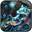 Colored Light Effect Wolf theme Cool Animals APK