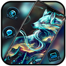 Colored Light Effect Wolf theme Cool Animals-APK