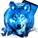 3D Ice Wolf Theme 圖標