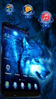 3D Ice Wolf Theme 截图 1