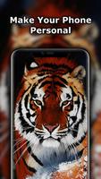Fond d'écran de tigre Affiche