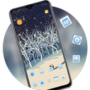 Winter night snowing theme cou APK