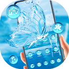 Glass crystal butterfly theme with water quality 图标