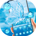 Glass crystal butterfly theme with water quality-icoon